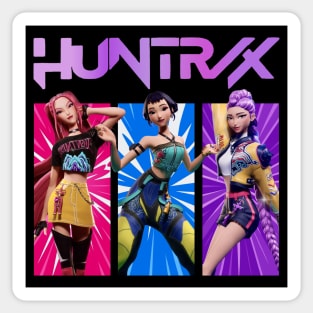 HUNTRIX Kpop Demon Hunters Girls Group Kpop Band Kids Gift M8293 Sticker
